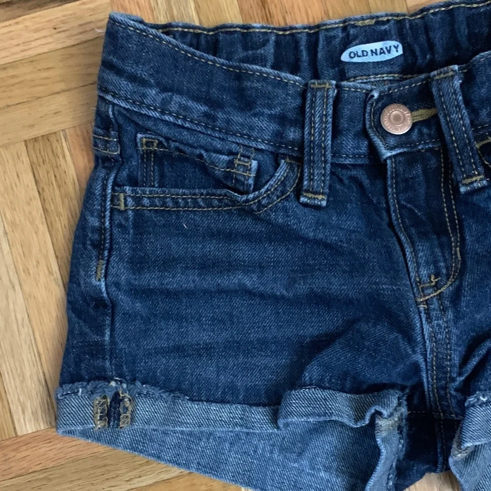 EUC! Dark Blue Denim Shorts Girls Size 8 Old Navy